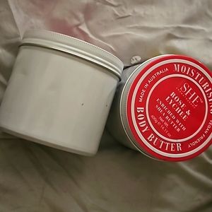 NEW OM SHE Jumbo Rose & Lychee Body Butter Moisturizer X2